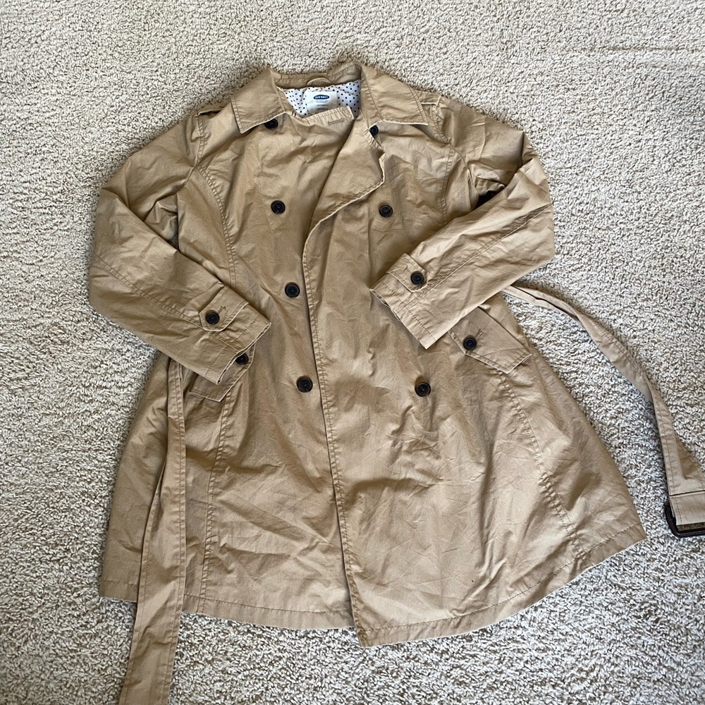 Maternity trench coat jacket medium